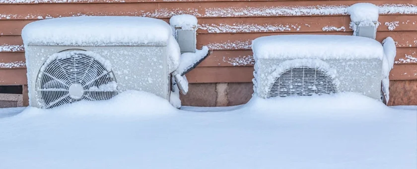 Unité extérieure PAC prête pour les gelées hivernales du Brabant Wallon